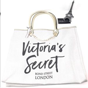 Victoria’s Secret white/gold Tote Bag 💕😍
